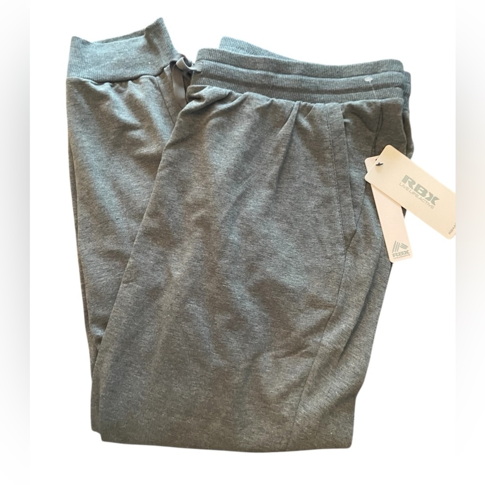 RBX Women’s Heather Gray Athletic Pants Sz 1X New Joggers Sweatpants